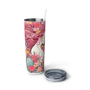 Gorgeous Mother Earth Skinny Steel Tumbler with Straw, 20oz | Baby Shower Gift | Gift For Her | Tumbler For Mum | Pregnancy Gift