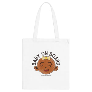 Cute Baby Girl Bag | Baby on Board Tote Bag | Pregnancy Gift | Baby Shower Gift