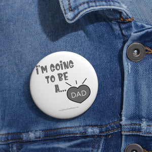 I'm Going to be a Dad Black and Grey Baby On Board Pin Badge | Baby Shower Gift | Pregnancy | Maternity Leave Gift