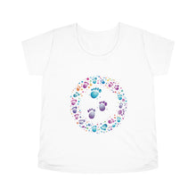 Load image into Gallery viewer, Patter of Tiny Feet Maternity Top | Women&#39;s Maternity T-Shirt | Pregnancy | Baby Shower Gift | Pregnant Mom Shirt | Pregnant Mama Shirt | Gift for Pregnant | Pregnancy
