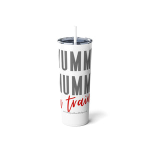 Yummy Mummy In Training Skinny Steel Tumbler with Straw, 20oz | Baby Shower Gift | Gift For Her | Tumbler For Mum | Pregnancy Gift