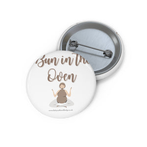 Bun in the Oven Brown and White Baby On Board Pin Badge | Baby Shower Gift | Pregnancy | Maternity Leave Gift