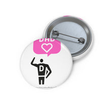 Load image into Gallery viewer, Dad Pink and Black Baby On Board Pin Badge | Baby Shower Gift | Pregnancy | Maternity Leave Gift
