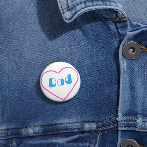 Dad Pink and Blue Heart Baby On Board Pin Badge | Baby Shower Gift | Pregnancy | Maternity Leave Gift