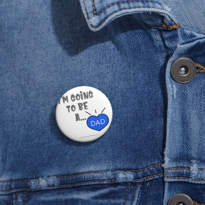 I'm Going to be a Dad Blue and White Baby On Board Pin Badge | Baby Shower Gift | Pregnancy | Maternity Leave Gift